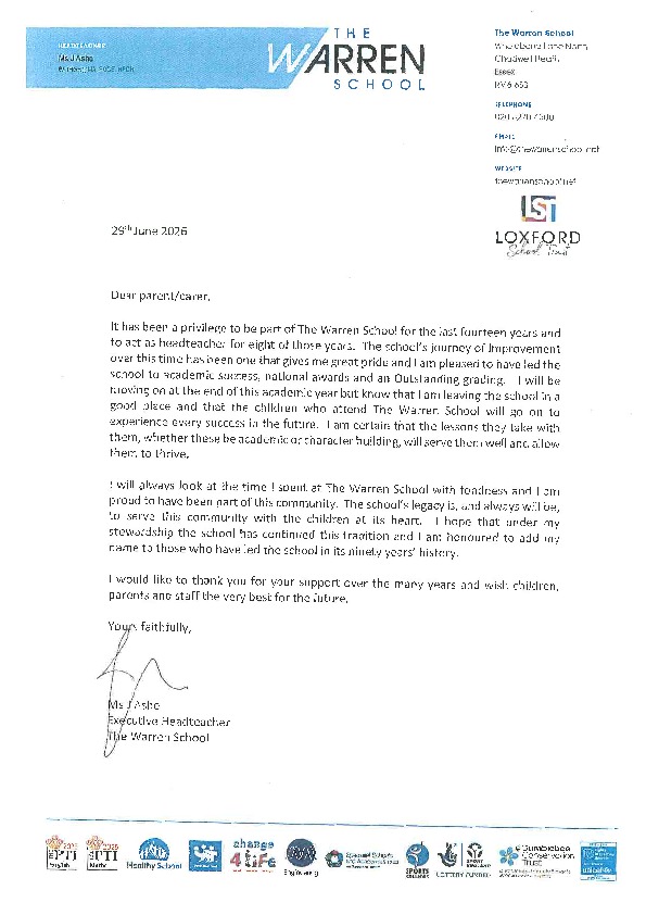 BDM Letter